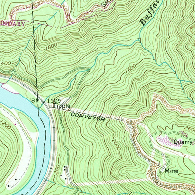 United States Geological Survey Thurmond, WV (1969, 24000-Scale) digital map