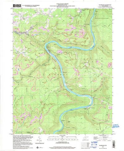 United States Geological Survey Thurmond, WV (1997, 24000-Scale) digital map