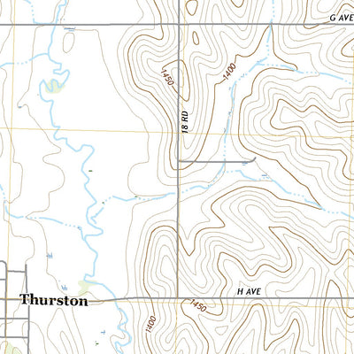 United States Geological Survey Thurston, NE (2021, 24000-Scale) digital map