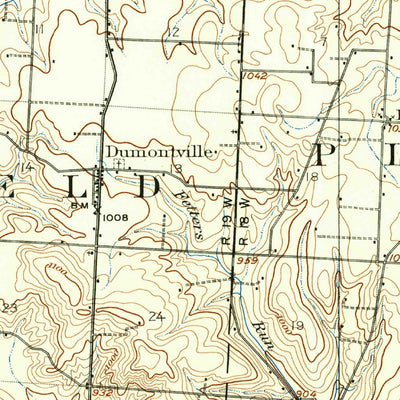 United States Geological Survey Thurston, OH (1907, 62500-Scale) digital map