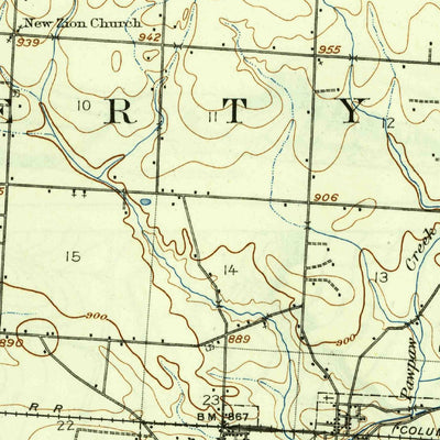 United States Geological Survey Thurston, OH (1909, 62500-Scale) digital map