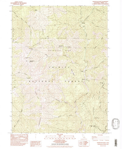 United States Geological Survey Thurston Peaks, CA (1982, 24000-Scale) digital map