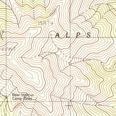 United States Geological Survey Thurston Peaks, CA (1982, 24000-Scale) digital map