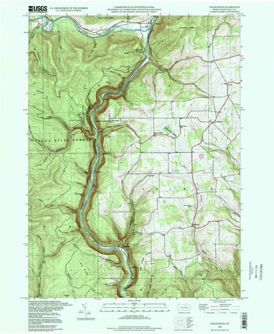 United States Geological Survey Tiadaghton, PA (1994, 24000-Scale) digital map