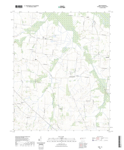 United States Geological Survey Tibbs, TN (2022, 24000-Scale) digital map