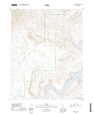 United States Geological Survey Ticaboo Mesa, UT (2023, 24000-Scale) digital map