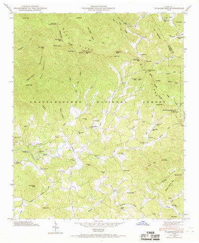 United States Geological Survey Tickanetley, GA (1946, 24000-Scale) digital map