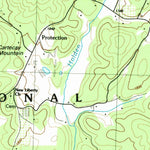 United States Geological Survey Tickanetley, GA (1988, 24000-Scale) digital map