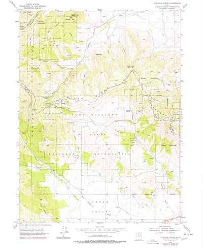 United States Geological Survey Tickville Spring, UT (1954, 24000-Scale) digital map