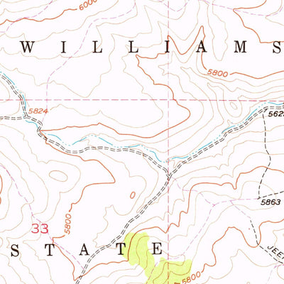 United States Geological Survey Tickville Spring, UT (1954, 24000-Scale) digital map
