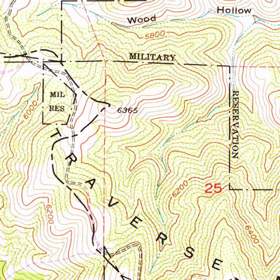 United States Geological Survey Tickville Spring, UT (1954, 24000-Scale) digital map