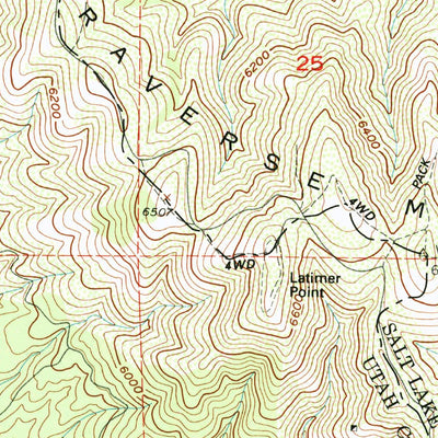 United States Geological Survey Tickville Spring, UT (1993, 24000-Scale) digital map