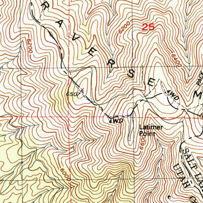 United States Geological Survey Tickville Spring, UT (1997, 24000-Scale) digital map