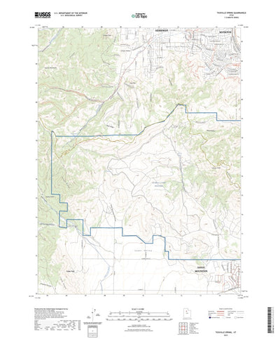 United States Geological Survey Tickville Spring, UT (2023, 24000-Scale) digital map