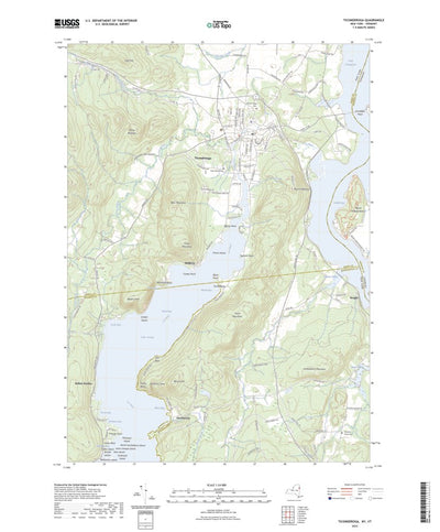 United States Geological Survey Ticonderoga, NY (2023, 24000-Scale) digital map
