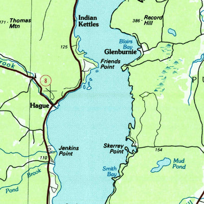 United States Geological Survey Ticonderoga, NY-VT (1986, 100000-Scale) digital map
