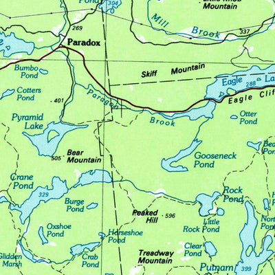 United States Geological Survey Ticonderoga, NY-VT (1986, 100000-Scale) digital map