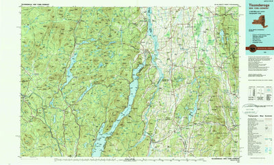 United States Geological Survey Ticonderoga, NY-VT (1989, 100000-Scale) digital map
