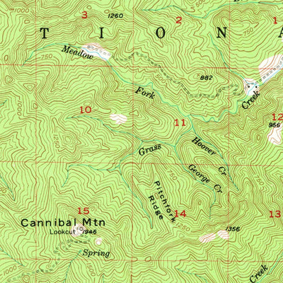 United States Geological Survey Tidewater, OR (1956, 62500-Scale) digital map