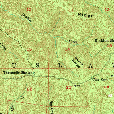 United States Geological Survey Tidewater, OR (1956, 62500-Scale) digital map