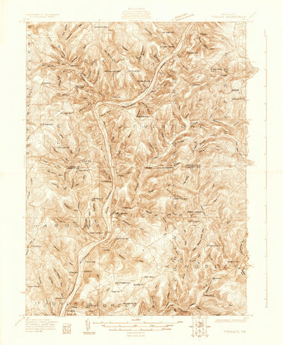 United States Geological Survey Tidioute, PA (1927, 48000-Scale) digital map