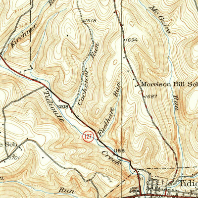 United States Geological Survey Tidioute, PA (1930, 62500-Scale) digital map