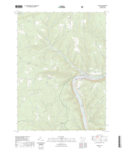 United States Geological Survey Tidioute, PA (2023, 24000-Scale) digital map