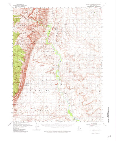 United States Geological Survey Tidwell Bottoms, UT (1954, 62500-Scale) digital map
