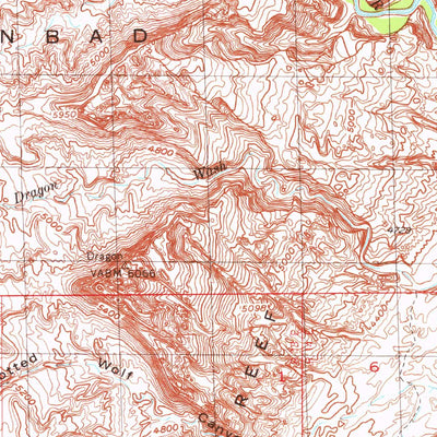United States Geological Survey Tidwell Bottoms, UT (1954, 62500-Scale) digital map