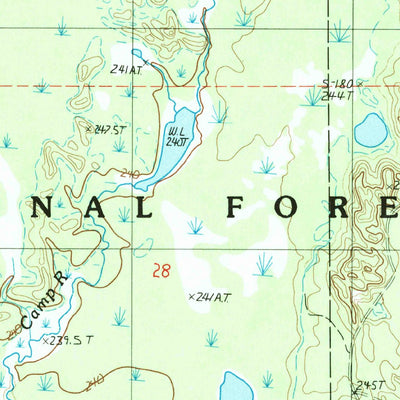 United States Geological Survey Tie Lake, MI (1985, 24000-Scale) digital map