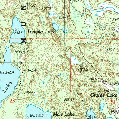 United States Geological Survey Tie Lake, MI (1985, 24000-Scale) digital map