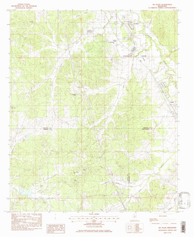 United States Geological Survey Tie Plant, MS (1983, 24000-Scale) digital map