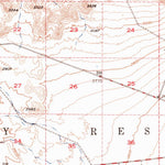 United States Geological Survey Tiefort Mountains, CA (1948, 62500-Scale) digital map