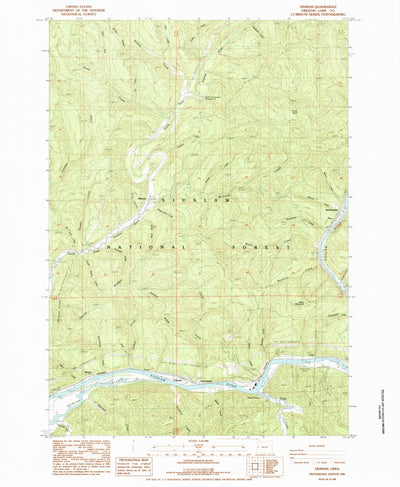 United States Geological Survey Tiernan, OR (1984, 24000-Scale) digital map