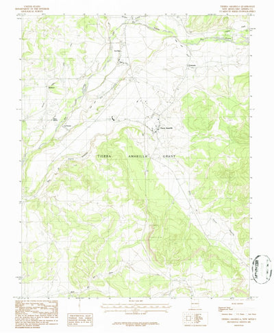 United States Geological Survey Tierra Amarilla, NM (1983, 24000-Scale) digital map