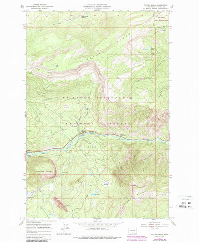 United States Geological Survey Tieton Basin, WA (1967, 24000-Scale) digital map