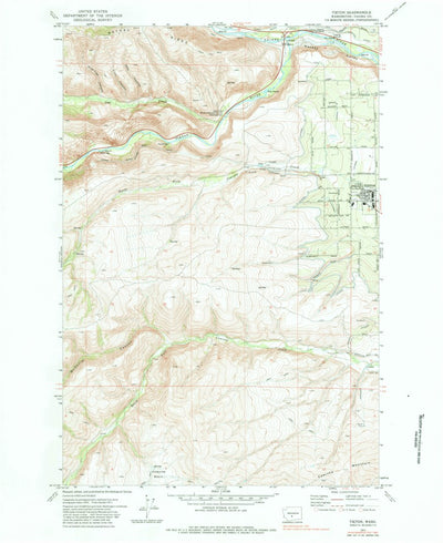 United States Geological Survey Tieton, WA (1971, 24000-Scale) digital map
