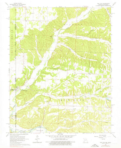 United States Geological Survey Tiff City, MO-OK (1965, 24000-Scale) digital map