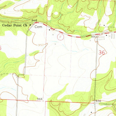 United States Geological Survey Tiff City, MO-OK (1965, 24000-Scale) digital map