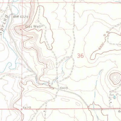 United States Geological Survey Tiffany, CO-NM (1968, 24000-Scale) digital map