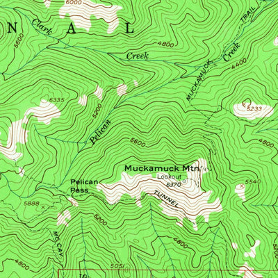 United States Geological Survey Tiffany Mountain, WA (1956, 62500-Scale) digital map