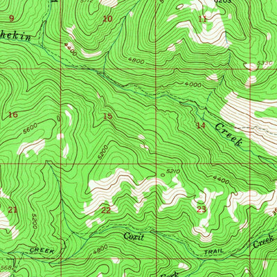 United States Geological Survey Tiffany Mountain, WA (1956, 62500-Scale) digital map