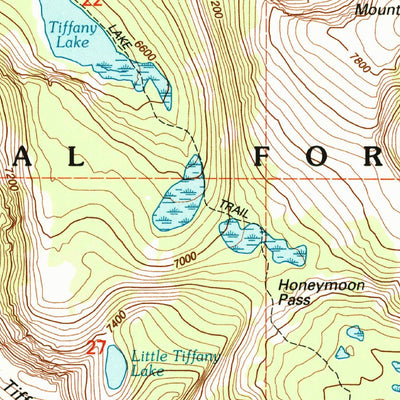 United States Geological Survey Tiffany Mountain, WA (2001, 24000-Scale) digital map
