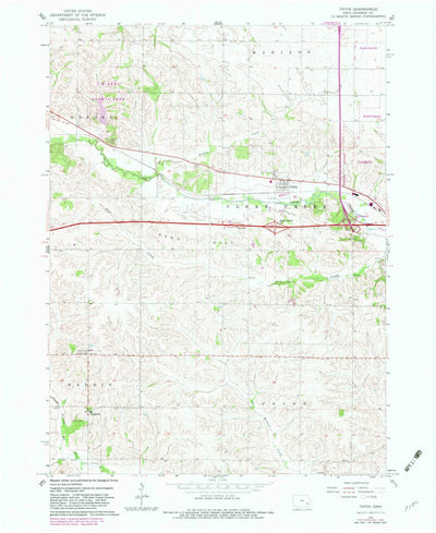 United States Geological Survey Tiffin, IA (1965, 24000-Scale) digital map