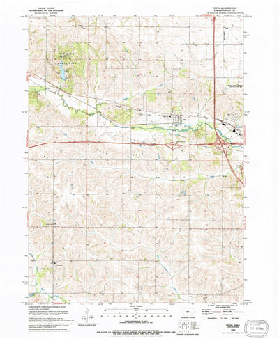 United States Geological Survey Tiffin, IA (1994, 24000-Scale) digital map