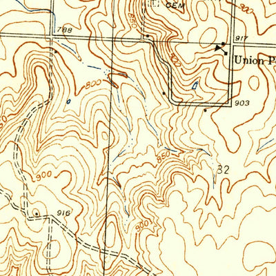 United States Geological Survey Tiffin, MO (1937, 24000-Scale) digital map