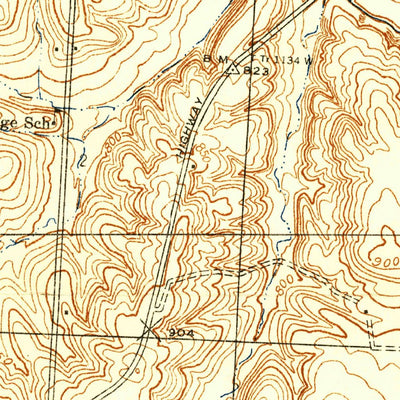 United States Geological Survey Tiffin, MO (1937, 24000-Scale) digital map