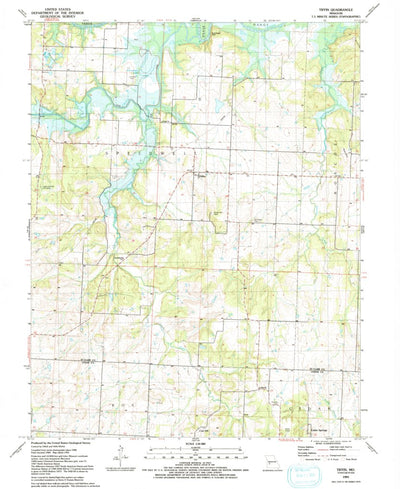 United States Geological Survey Tiffin, MO (1991, 24000-Scale) digital map
