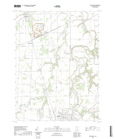 United States Geological Survey Tiffin North, OH (2023, 24000-Scale) digital map