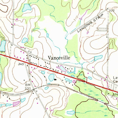 United States Geological Survey Tifton East, GA (1973, 24000-Scale) digital map
